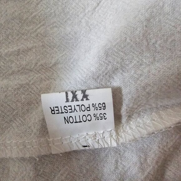 Floral Blooming NWT White Jumper Jumpsuit Wide Leg Adjustable Pockets Oversized - Picture 4 of 7